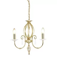 Lampy sufitowe - Elstead Lighting Aegean 3Lt Chandelier Polished Brass AG3 POL BRASS Elstead lampa wisząca stylowa świecznikowa AG3 POL BRASS ) - miniaturka - grafika 1