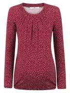 Bluzki damskie - Damska bluzka do karmienia bordowa Bellybutton Maternity, r.S - miniaturka - grafika 1
