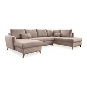 Narożniki - Beżowa rozkładana sofa w kształcie litery "U" Miuform Scandic Lagom, prawostronna - miniaturka - grafika 1