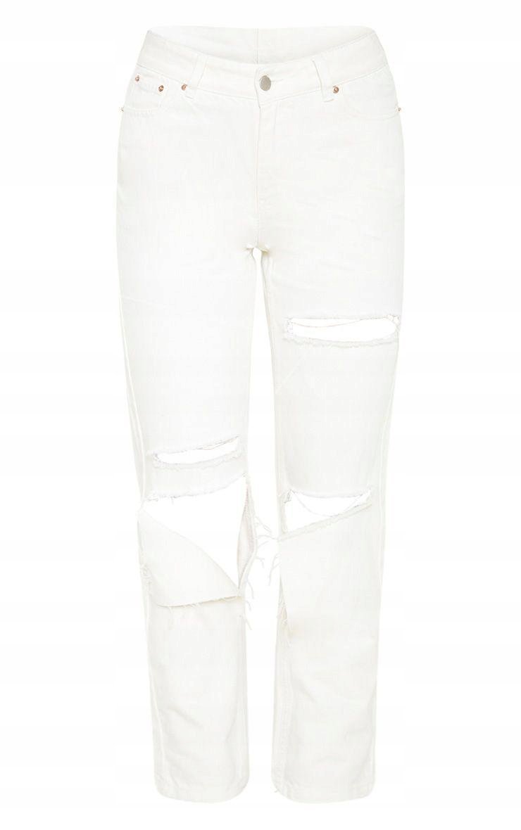 Prettylittlething Jeansy Z Dziurami 38 1P01