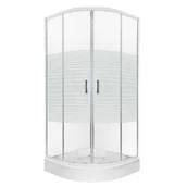Kabiny prysznicowe - Kabina prysznicowa Kerra Madera 80 cm - miniaturka - grafika 1