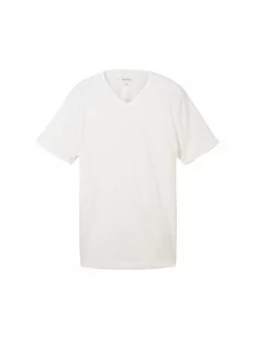 TOM TAILOR Koszulka męska 1036403, 10332-Off biała, XL, 10332 – Off White, XL - Koszulki męskie - miniaturka - grafika 1