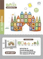 Klocki - Zestaw Klocków Magnetycznych 3D 85el. EDUKAMP - miniaturka - grafika 1