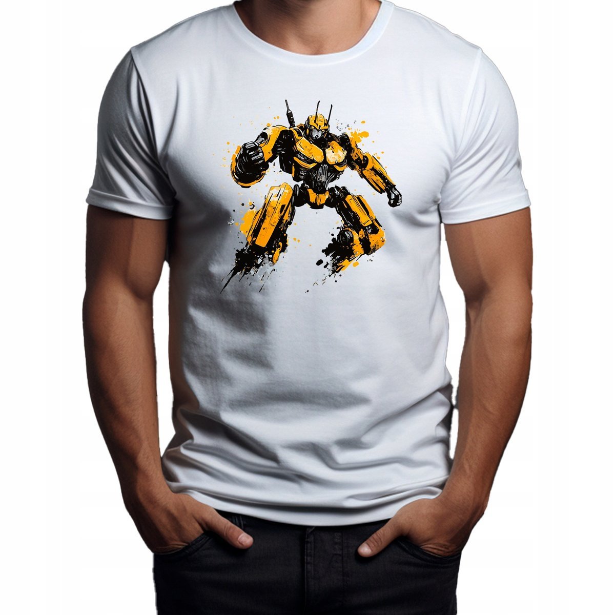 Koszulka T-Shirt ''Bumblebee z Filmu Transformers'' Bawełna XL