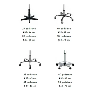 SIGMA II Taboret kosmetyczny Rodzaj obicia: Skaj Basic, Rodzaj podstawy: 4Q - Krzesła i taborety kosmetyczne - miniaturka - grafika 3
