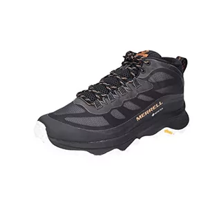 Buty sportowe męskie - Merrell Moab Speed Mid GTX Shoes Men, black EU 45 2021 Buty trailowe J135409-45 - grafika 1