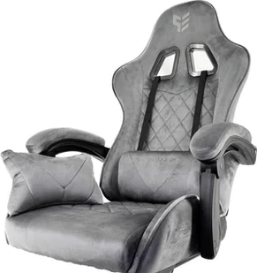 Fotel obrotowy gamingowy HERO POKER ST GREY ALCANTARA - Fotele gamingowe - miniaturka - grafika 2