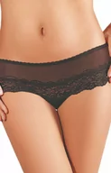 Majtki damskie - Figi damskie z koronką czarne N052, Kolor czarny, Rozmiar S, Ewana - Primodo.com - miniaturka - grafika 1