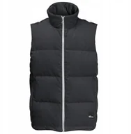 Kamizelki męskie - Jack Wolfskin Nature Corduroy Vest M 1207301-6350 Czarny XL - miniaturka - grafika 1