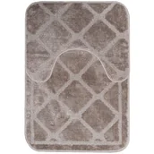 Dywaniki łazienkowe - Dywanik łazienkowy Malaga 70 x 50 cm komplet 2-częściowy beż Multi-Decor - miniaturka - grafika 1
