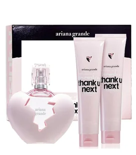 Ariana Grande Thank U Next Woda Perfumowana 100 ml + Balsam 100 ml + Żel 100 ml Zestaw - Zestawy perfum damskich - miniaturka - grafika 1