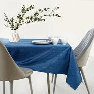 Obrusy i serwetki - AmeliaHome AmeliaHome - Obrus plamoodporny Ciemnoniebieski VESTA 140x260 cm - miniaturka - grafika 1