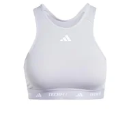 Biustonosze - adidas Damski biustonosz treningowy Powerimpact Medum Support Techfit z wysokim dekoltem, XL A-B - miniaturka - grafika 1