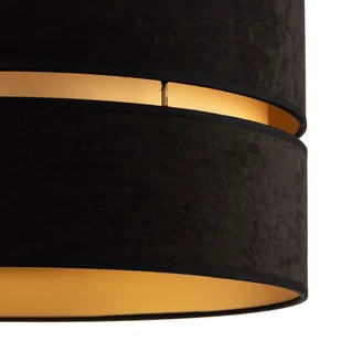 Euluna Lampa sufitowa Duo z tkaniny, czarna/złota, 40cm - Lampy sufitowe - miniaturka - grafika 4