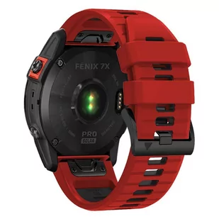 Pasek do GARMIN FENIX 3 / 5X / 3HR / 5X PLUS / 6X / 6X PRO / 7X Tech-Protect IconBand czerwono-czarne - Akcesoria do smartwatchy - miniaturka - grafika 3