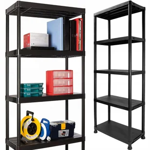Regał Magazynowy Plastikowy Garażowy Warsztatowy Mocny 5 Półek 125 Kg 171cm - Szafy i regały magazynowe - miniaturka - grafika 1