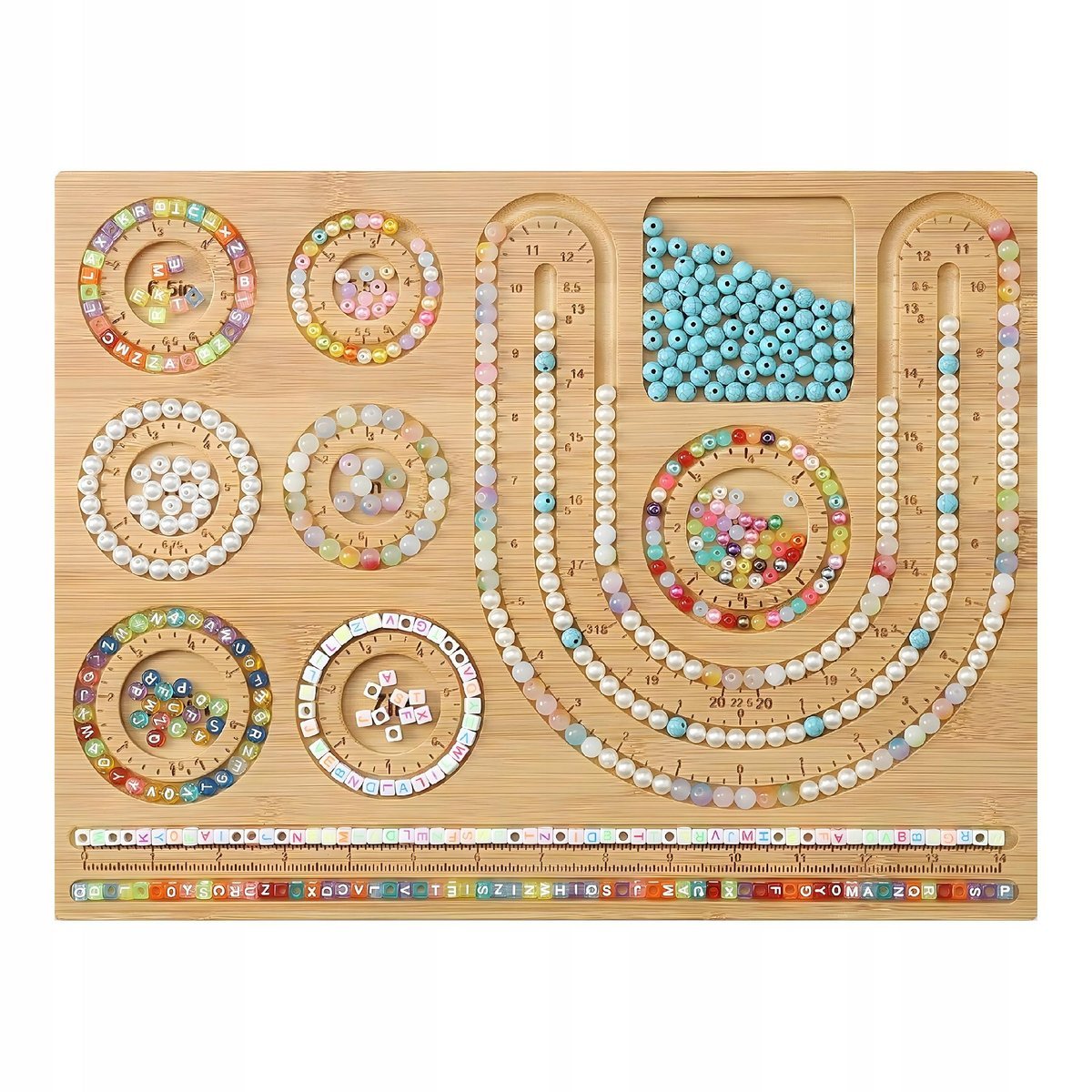 Organizer forma do nawlekania koralików do tworzenia biżuterii naszyjników