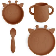 Miseczki i talerzyki dla dzieci - Nuuroo Lykke silikone servicesæt 4-pak - miniaturka - grafika 1