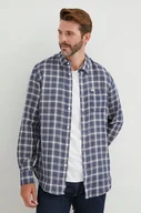 Koszule męskie - PEPE JEANS KOSZULA MĘSKA W KRATĘ NIEBIESKA S P9G - miniaturka - grafika 1