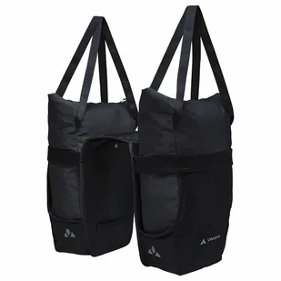 Vaude TwinShopper Torba na rower 42 cm black - Sakwy rowerowe - miniaturka - grafika 1