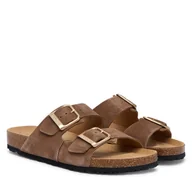 Klapki i japonki damskie - Klapki Tamaris 1-27543-42 Brązowy - miniaturka - grafika 1