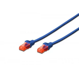 Kabel krosowy (Patch Cord) U/utp kat.6 niebeski 3m - Patchcordy - miniaturka - grafika 3