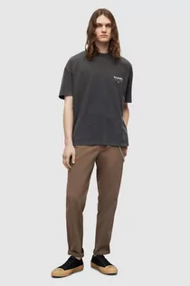 Koszulki męskie - AllSaints t-shirt bawełniany UNDERGROUND SS CREW kolor czarny z nadrukiem MG386W - grafika 1