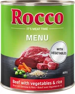 Mokra karma dla psów - Rocco 10 + 2 gratis! 12 x 800 g Menu Wołowina z warzywami i ryżem - miniaturka - grafika 1