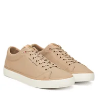 Sneakersy męskie - Sneakersy Tommy Hilfiger Th Hi Vulc Low Core Canvas FM0FM05396 Beżowy - miniaturka - grafika 1
