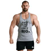 Sport OUTLET - Męski Tank Top Olimp - Men Tank Top Everything szary-XXL - miniaturka - grafika 1