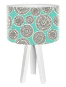 Lampy stojące - Macodesign Lampa biurkowa Aria w turkusie mini-foto-125w, 60 W - miniaturka - grafika 1