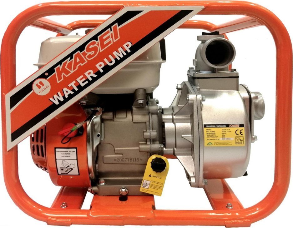 KASEI QGZ50-15-20 MOTOPOMPA POMPA STRAŻACKA SPALINOWA DO WODY CZYSTEJ WYSOKOWYDAJNA 25000 l/h 25m3/h