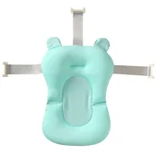 Wanienki dla dzieci - Wkładka do wanienki dla niemowląt do bezpiecznej kąpieli miękkie boczki miętowa DA141A - miniaturka - grafika 1