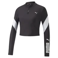 Bluzy damskie - PUMA BLUZA FIT EVERSCULPT 1/4 ZIP 52217601 r XS - miniaturka - grafika 1