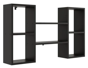 Czarna Wisząca Półka Na Książki W6-G16 - Półki do salonu - miniaturka - grafika 1