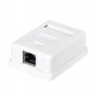 Pozostałe akcesoria sieciowe - Gniazdo natynkowe kompletne 1xRJ45 8p8c FTP Cat5e LSA Netrack - miniaturka - grafika 1