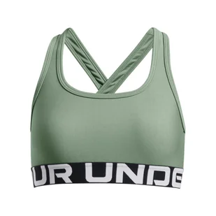 Dziewczęcy biustonosz treningowy Under Armour G Crossback Bra - zielony - Biustonosze - miniaturka - grafika 1