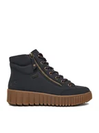 Botki damskie - Rieker Trzewiki CEO-Y6104-14 Niebieski - miniaturka - grafika 1