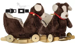 BUJAK JEŹDZIK 2w1 koń konik PIESEK NA BIEGUNACH bujaczek dla niemowląt niemowlaków - Skoczki dla dzieci BUJAK JEŹDZIK 2w1 koń konik PIESEK NA BIEGUNACH bujaczek dla niemowląt niemowlaków - Skoczki dla dzieci - miniaturka - grafika 1