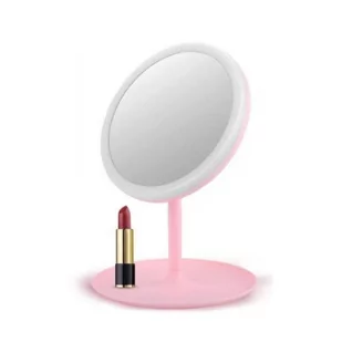 Lusterko simple stojące różowe L4R - Lusterka do makijażu - miniaturka - grafika 1
