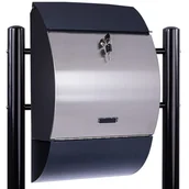 Skrzynki na listy - STILISTA Skrzynka na listy ze stojakiem, stal, 33 x 17 cm - miniaturka - grafika 1