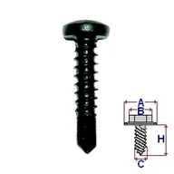 Narzędzia samochodowe - WKRĘT SAMOWIERCĄCY CZARNY 4.2X19 ROMIX COMPANY C60163 - miniaturka - grafika 1