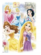 Puzzle - PUZZLE KSIĘŻNICZKI DISNEYA ARIEL BELLA A3 252 el z Nadrukiem + IMIĘ #146 - miniaturka - grafika 1