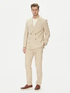 Garnitury - BOSS Garnitur C-Huge-2Pcs-Db-252 50540783 Écru Slim Fit - miniaturka - grafika 1