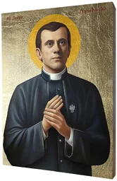 Ikona Religijna Błogosławionego Jerzego Popiełuszko - Ikony i obrazy sakralne - miniaturka - grafika 1