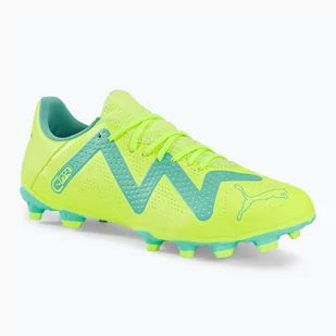 Buty piłkarskie męskie PUMA Future Play FG/AG fast yellow/puma black/electric peppermint - Piłka nożna - miniaturka - grafika 1