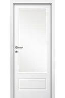 Drzwi wewnętrzne - Pol-Skone Dzwi Wewnętrzne Z Szybą Fiord 04 Biały - miniaturka - grafika 1