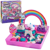 Masy plastyczne - Kinetic Sand Piasek Kinetyczny Zestaw Królestwo Jednorożców  Z Akcesoriami - miniaturka - grafika 1