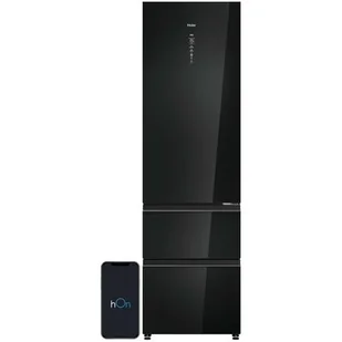 Lodówka Haier HTW7620DNGB No Frost Czarna - Lodówki - miniaturka - grafika 1