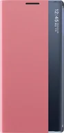 Etui i futerały do telefonów - New Sleep Case etui do Samsung Galaxy S25 pokrowiec z klapką i podstawką - różowe - miniaturka - grafika 1